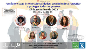 Leia mais sobre o artigo Comitê de Equidade de Gênero convida para o evento “Escola ao Vivo” com o tema “Assédio e suas interseccionalidades”