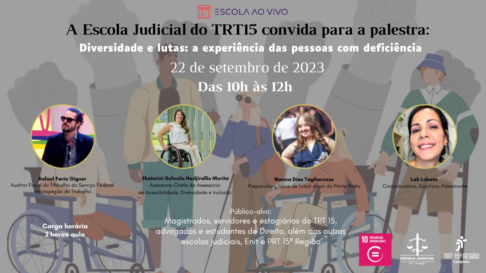 Leia mais sobre o artigo Próxima edição do programa Escola ao Vivo abordará o tema “Diversidade e lutas: a experiência das pessoas com deficiência”