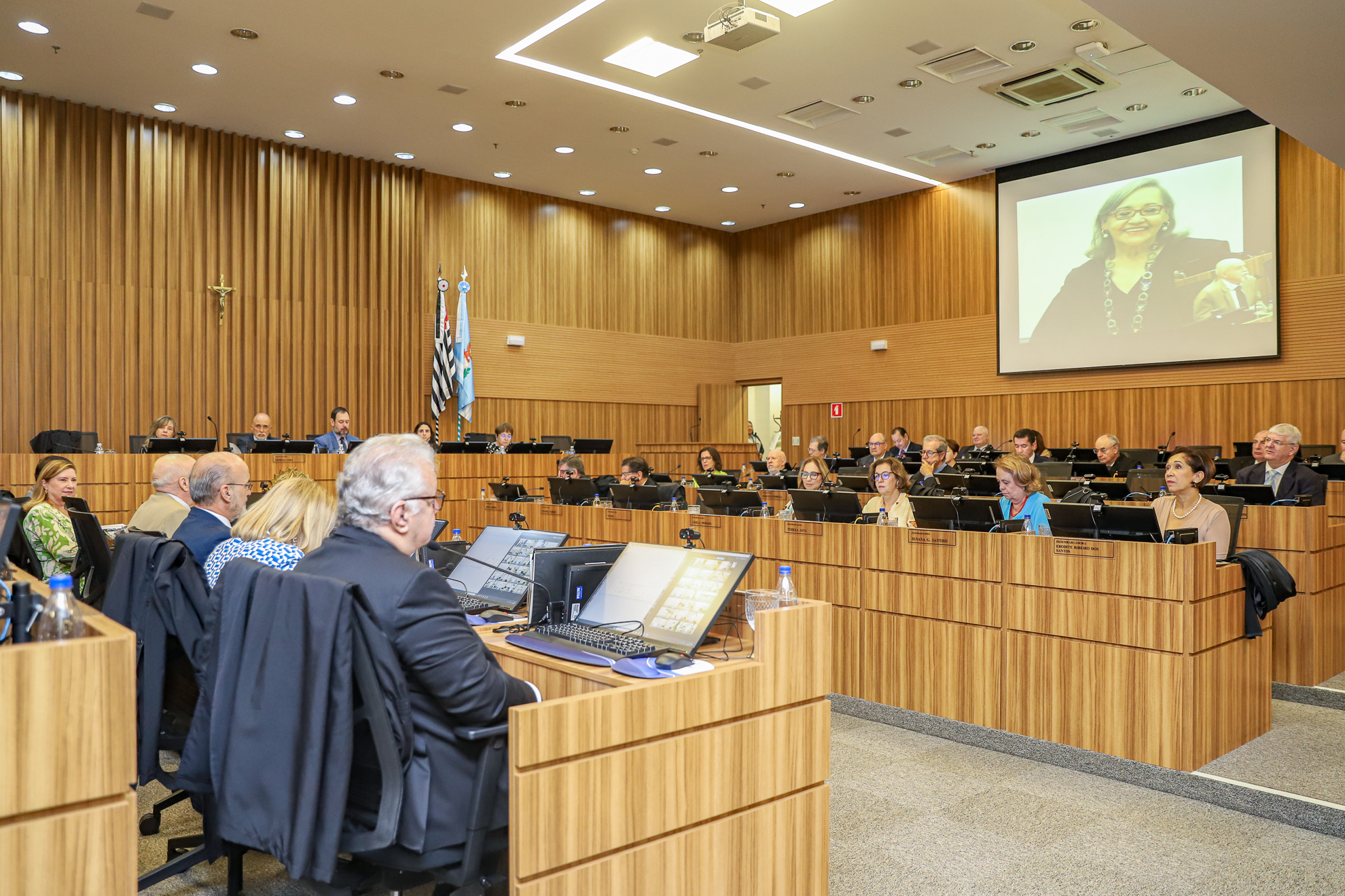 No momento você está vendo Pleno rende homenagem à desembargadora Madalena