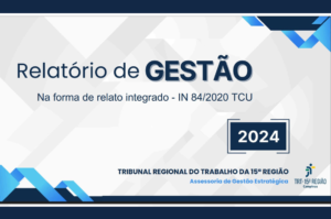 Leia mais sobre o artigo TRT-15 divulga Relatório de Gestão 2024, de acordo com as diretrizes do TCU