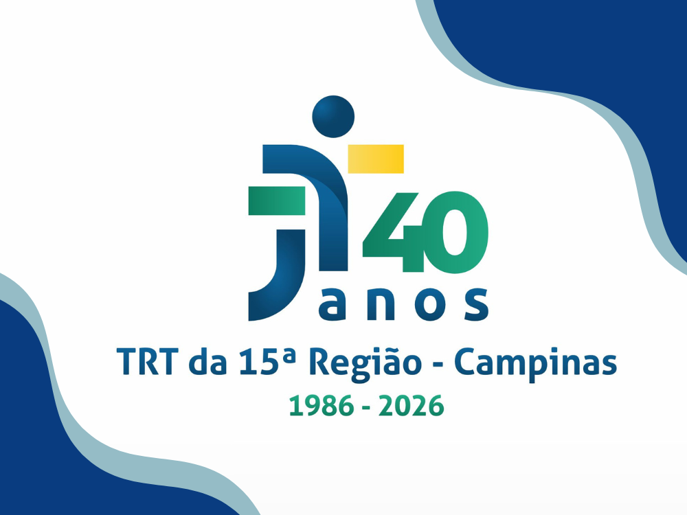 No momento você está vendo TRT-15 lança logotipo comemorativo pelos 40 anos e dá início às celebrações da data histórica