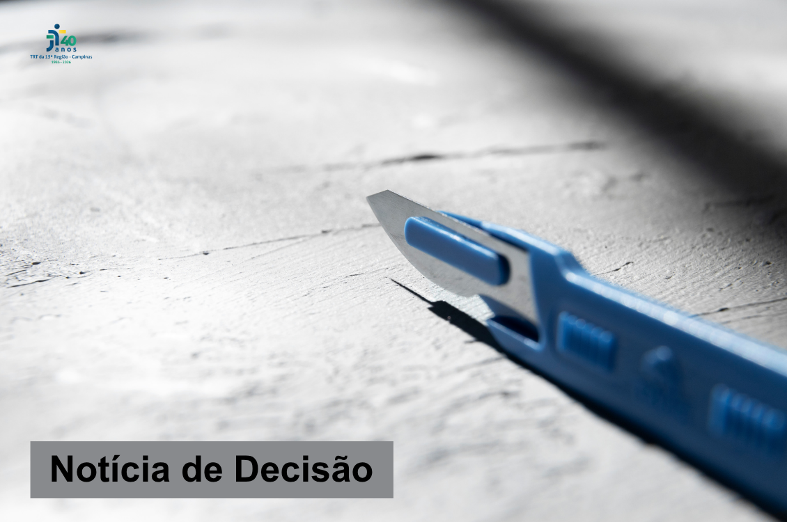 No momento você está vendo 10ª Câmara mantém justa causa para trabalhador que ameaçou colegas com faca e estilete