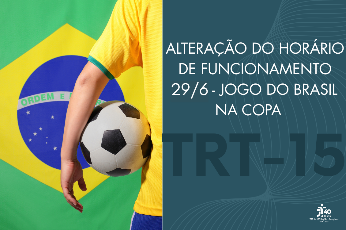 No momento você está vendo TRT-15 divulga horário especial de funcionamento para segunda-feira, 29/6